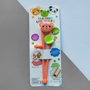 Дитячі навчальні палички для їжі Ведмедик